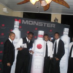 The Ciroc street team @ the Greg Street Mansion party